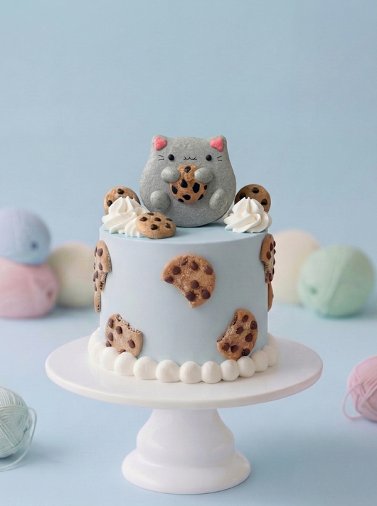 A Cookie Kitty character cake, our original Sugarsmith character, as the party centrepiece