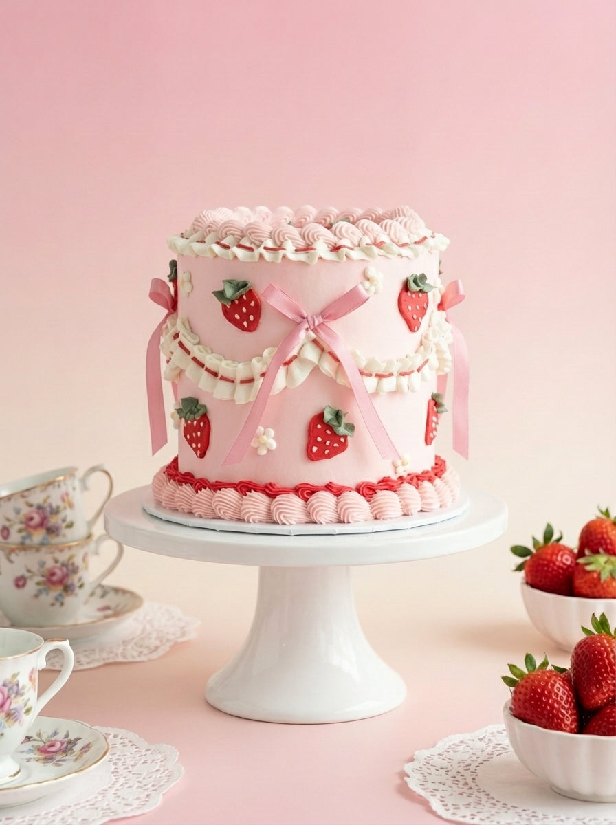 Strawberry Ribbon Cake
