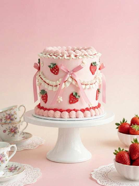 Strawberry Ribbon Cake