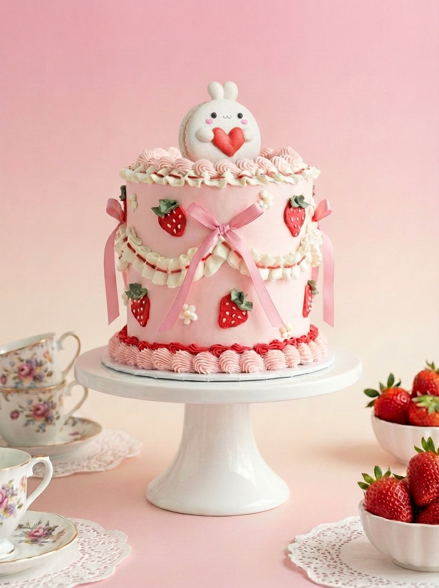 Strawberry Ribbon Cake