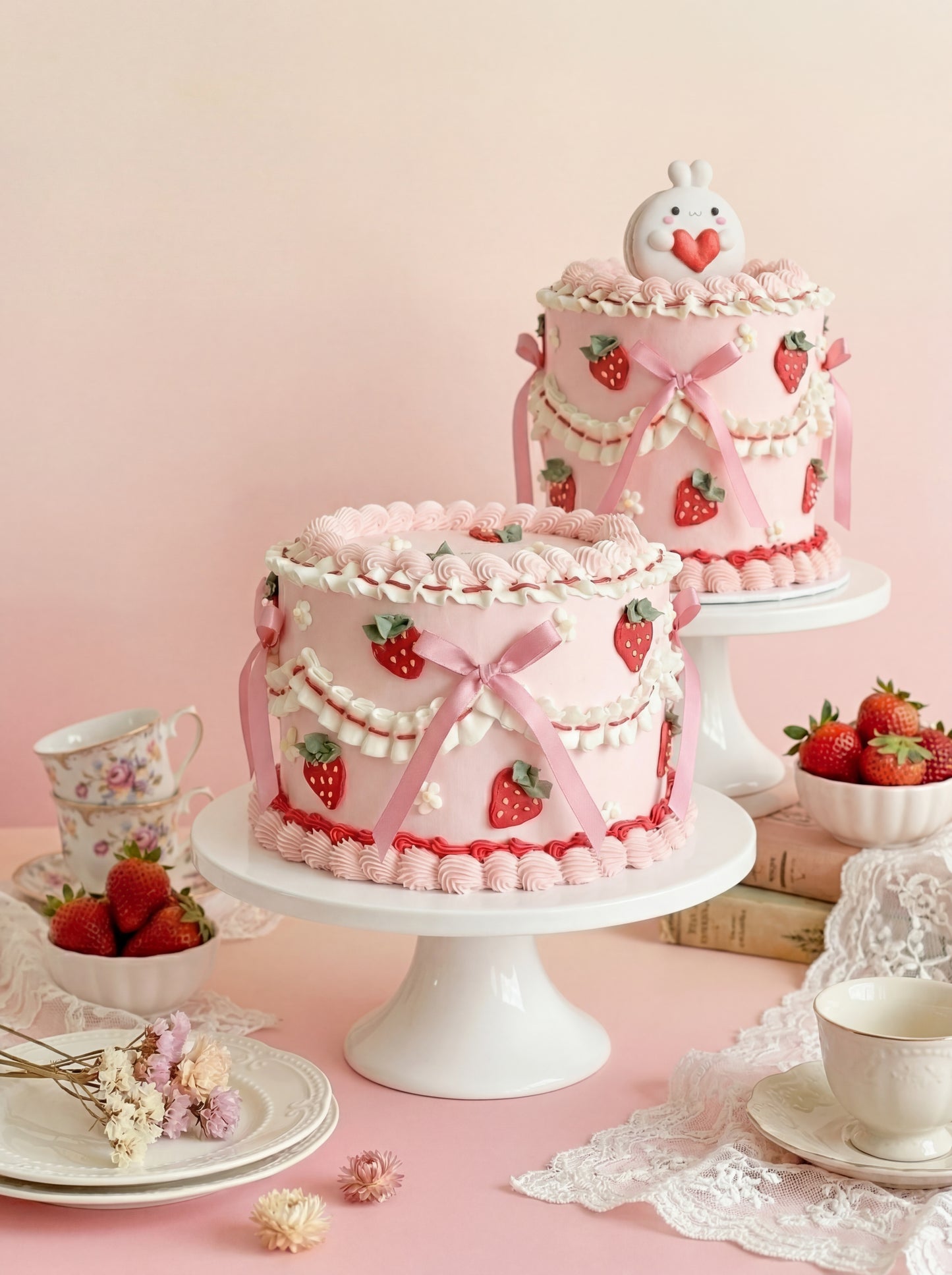 Strawberry Ribbon Cake